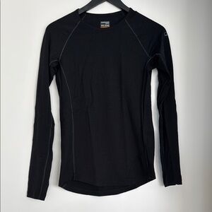 Icebreaker Women's 200 ZoneKnit™ Long Sleeve Crew Thermal Top in Black
